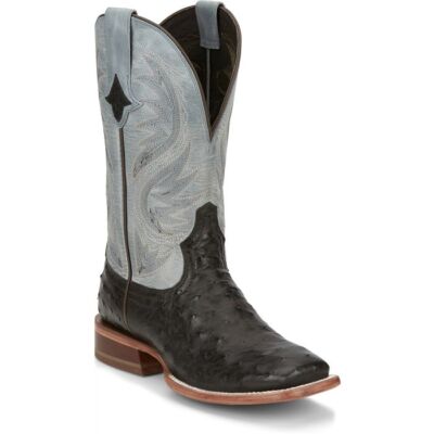 Pre-owned Tony Lama Women's Tl5406 Searcy 11" Mink (brown) Full Quill Ostrich Cowboy Boots
