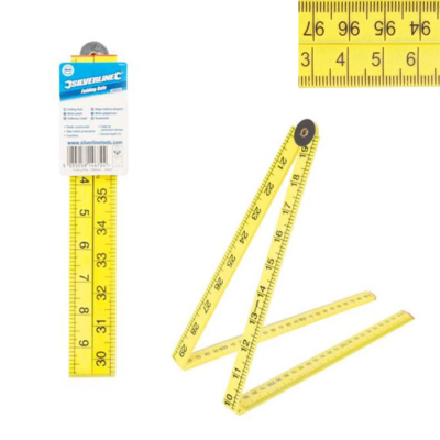 Foldable outlet measuring stick
