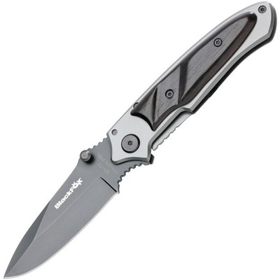 Black Fox Titan Frame Folding Knife 3.25'' 440 Steel Blade Stainless/Sandalwood