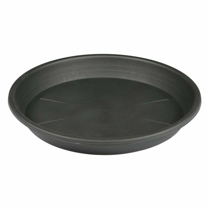 Round Plastic Plant Black Pot Saucer Heavy Duty 8'' Water Tray Base