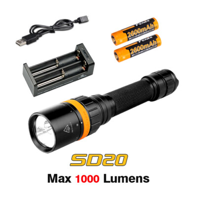 Scuba Dive Light Diving Flashlight Torch Magicshine MJ852B LED 400Lm 100m 330ft