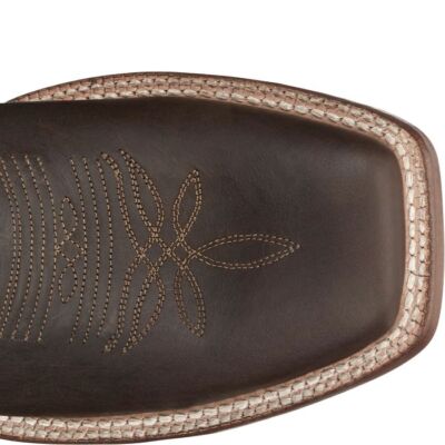 Pre-owned Tony Lama Men's Sa2012 Asher 11" Dark Brown Square Toe Block Heel Western Boots In Dark (brown)