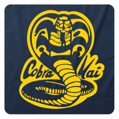 Karate Kid COBRA KAI t-shirt. COOL 80's movie tee Mr. Miagi say WAX ON, WAX OFF!
