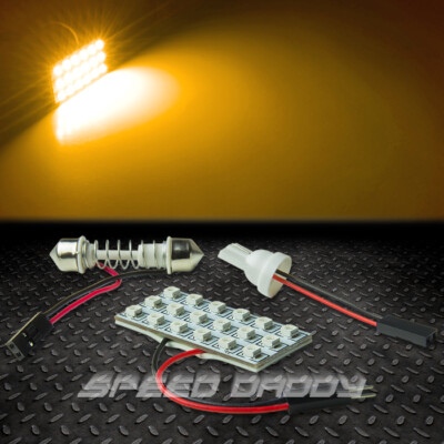 T10 18 SMD 18SMD 3528 АВТОМОБИЛЬ/ГРУЗОВИК ЯНТАРНЫЙ СВЕТОДИОДНЫЙ ВНУТРЕННИЙ КУПОЛ /КАРТА 12 В ЛАМПОЧКА/ПАНЕЛЬ