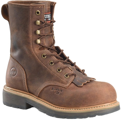 Pre-owned Double-h Boots Double H Men's Judge Laceer Beford Dark Copper Boots Dh4155