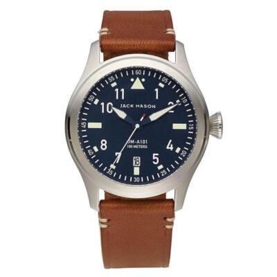Pre-owned Jack Mason Watch Men's Aviation Jm-a101-004  Aviation Leather Jp