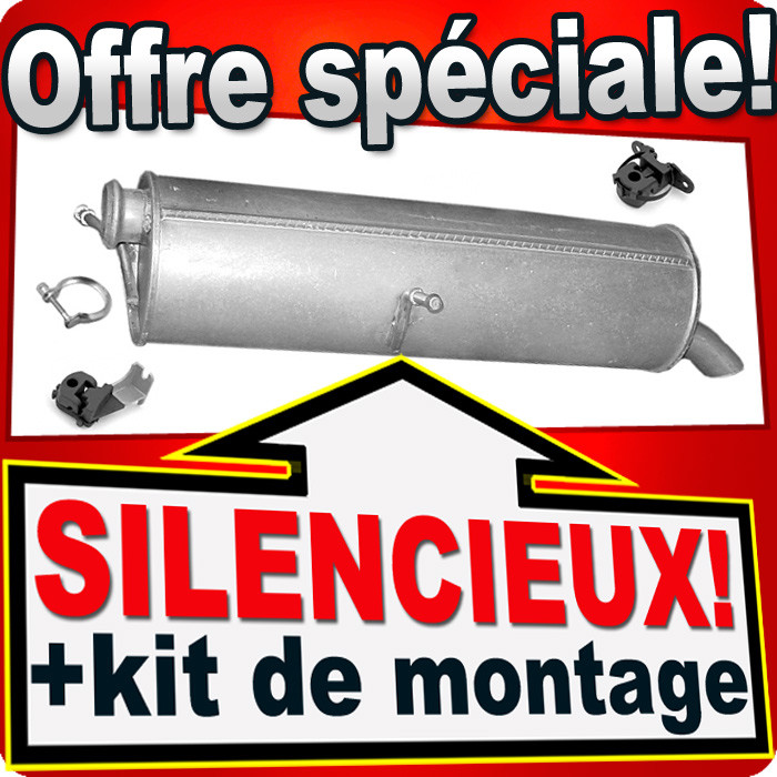 Silencieux Arriere Pour Citroen C4 Peugeot 307 2.0 136/138 Ch 2001-2007