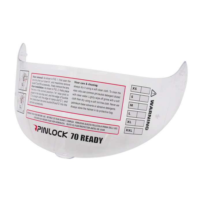 STEALTH HS159 Flip Pinlock70 Ready Clear Visor