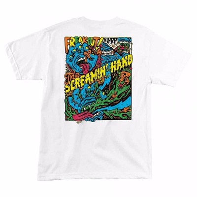 Santa Cruz SKETCHY CLASSIC DOT Skateboard T Shirt CHARCOAL XXL
