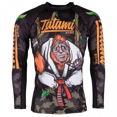 Tatami Rashguard HangLoose Orangutang,MMA Rash Guard Grappling Kompressionsshirt