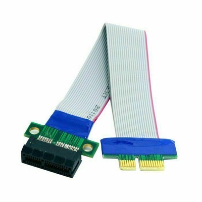 Cablecc PCI-E Express Riser Card Extender Extension Ribbon Relocate Cable 20cm