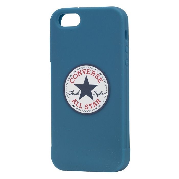 CONVERSE CUSTODIA SOFT GRIP CASE FACEPLATE per APPLE IPHONE 5 5G 5S BLU