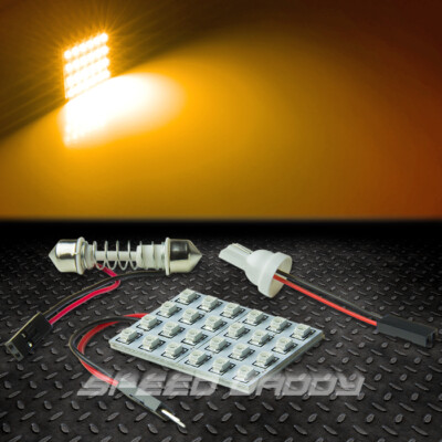 T10 24 SMD 24SMD 3528 АВТОМОБИЛЬ/ГРУЗОВИК ЯНТАРНЫЙ СВЕТОДИОДНЫЙ ВНУТРЕННИЙ КУПОЛ /КАРТА 12 В ЛАМПОЧКА/ПАНЕЛЬ