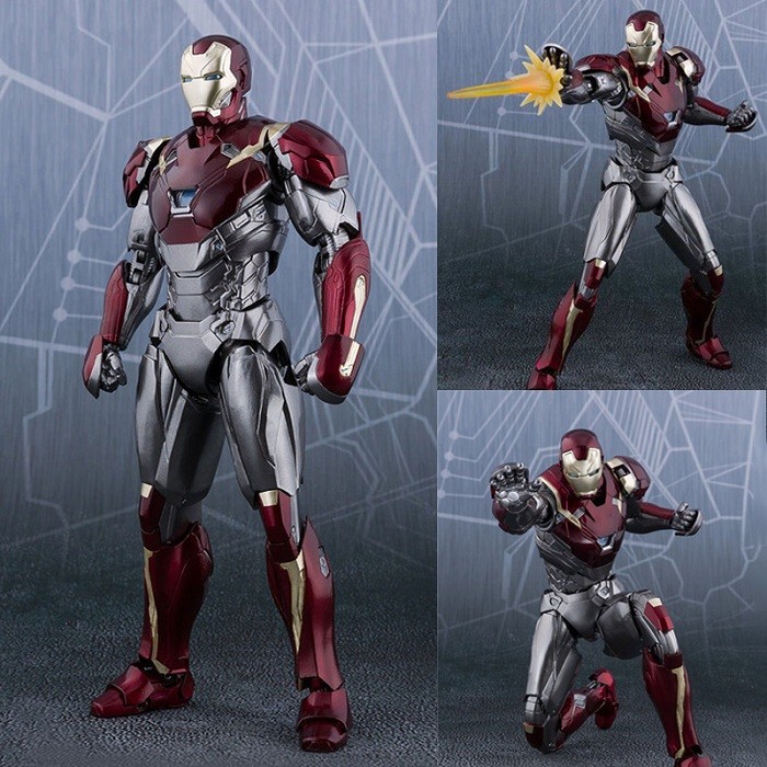 Iron Man MK42 MK43 Actionfigur Marvel Film Movie S.H.Figuarts Figur Statue DE