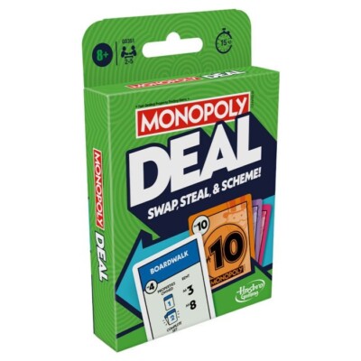 Monopoly Deal Card Game, Quick-Playing Family Card Game for 2-5 Players New!