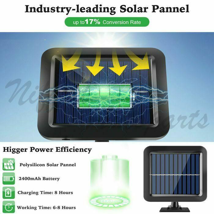 1200000lm LED Solar Street Light Security Flood Lamp Motion Sensor Outdoor Wall