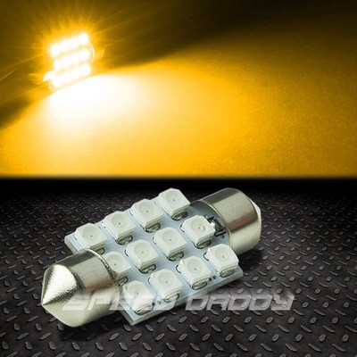 12 SMD 12SMD 36 ММ ЯНТАРНЫЙ 3528 5050 СВЕТОДИОДНЫЙ СВЕТИЛЬНИК ДЛЯ ВНУТРЕННЕГО ОСВЕЩЕНИЯ КУПОЛА/КАРТОГРАФИЧЕСКОЙ ПАНЕЛИ