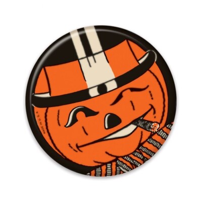 1 HALLOWEEN Beistle Vintage Inspired Artwork Design Jack O Lantern Pin Button