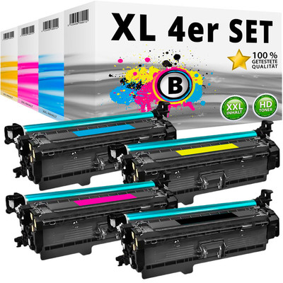 4x TONER für HP 201X 201A Color LaserJet Pro M252dw M252n MFP M274n M277dw M277n