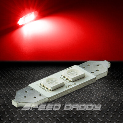 2 SMD 2SMD 36 ММ КРАСНЫЙ 5050 5055 СВЕТОДИОДНЫЙ АВТОМОБИЛЬНЫЙ ВНУТРЕННИЙ КУПОЛ/ПАНЕЛЬ КАРТЫ 12 В ЛАМПОЧКА