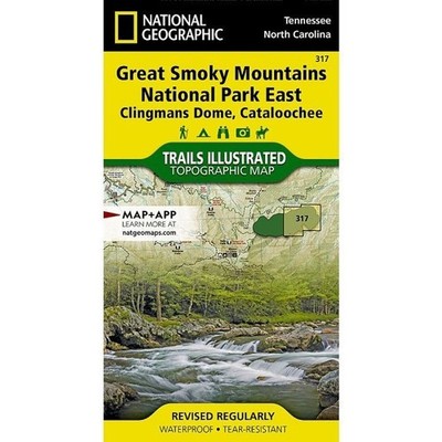 Great Smoky Mountains Nat Park East  Trails Illustrated National Geographic