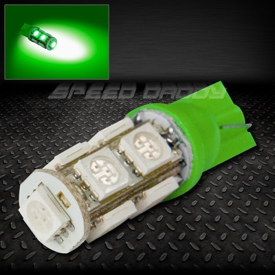 9SMD 9 5050 SMD LED T10 W5W 194 360 ЗЕЛЕНАЯ ЛАМПА НАКАЛИВАНИЯ ДЛЯ САЛОНА АВТОМОБИЛЯ С КУПОЛОМ-КЛИНОМ