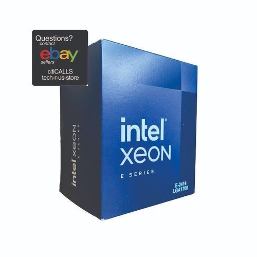 Intel BX80715E2414 CPU Xeon E-2414 2.6GHz 12M Cache FC-LGA16A New in Retail Box Intel BX80715E2414 CPU Xeon E-2414 2.6GHz 12M Cache FC-LGA16A New in Retail Box