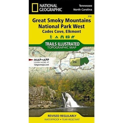 Great Smoky Mountains National  Park West  Trails Illustrated National Geographi