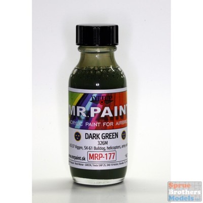 MRP177 MRP/Mr Paint - Dark Green 326M - Modern Swedish AF 30ml  (for Airbrush
