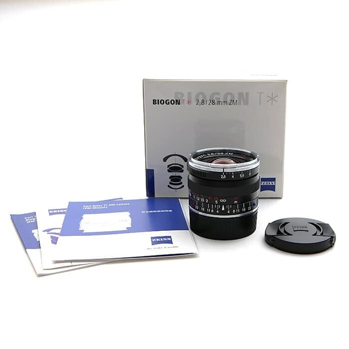 New Carl Zeiss BIOGON T * 28mm f2.8 ZM Lens BLACK M mount