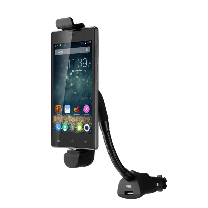 SUPPORTO AUTO  CAR HOLDER ORIGINALE MYPHONE + CARICA AUTO per MYPHONE INFINITY