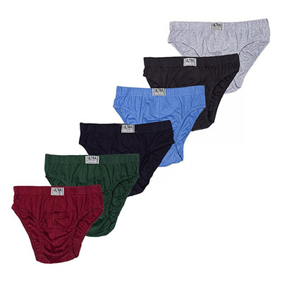 Men's ULTRA Cotton Bikini Brief Underwear - Assorted Colors (6 Pack)