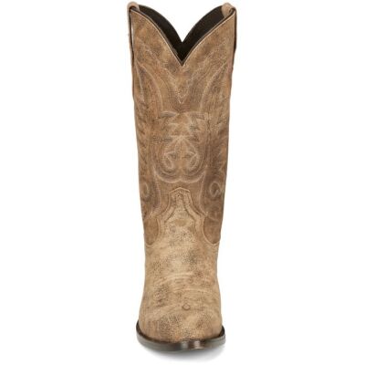 Pre-owned Tony Lama Men's Tl3022 Outpost 13" Gold/tan Round Toe Western Mid-calf Boots In Gold/tan (tan)
