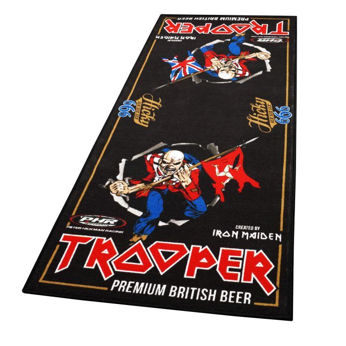 LTD Edition Iron Maiden Trooper Motorcycle XL Garage Mat 240 x 100 cm