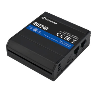Teltonika Industrial 4G LTE Router RUT24001U000, CAT 4, New