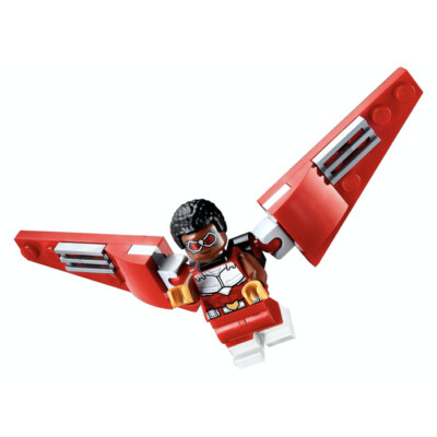 Lego Minifigure Falcon - Red, Brick - Built Wings Super Heroes Avengers 
