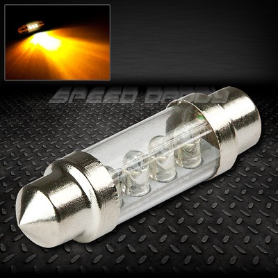 39 ММ ЯНТАРНАЯ ЛАМПА НАКАЛИВАНИЯ с КУПОЛОМ ДЛЯ САЛОНА АВТОМОБИЛЯ ВЫСОКОЙ МОЩНОСТИ 12 В с КРУГЛЫМ СВЕТОДИОДОМ 4X3 мм