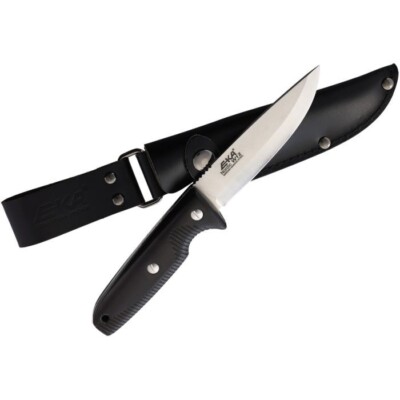 EKA Nordic Fixed Knife 4.25'' 12C27 Steel Drop Point Blade Brown Wood Handle