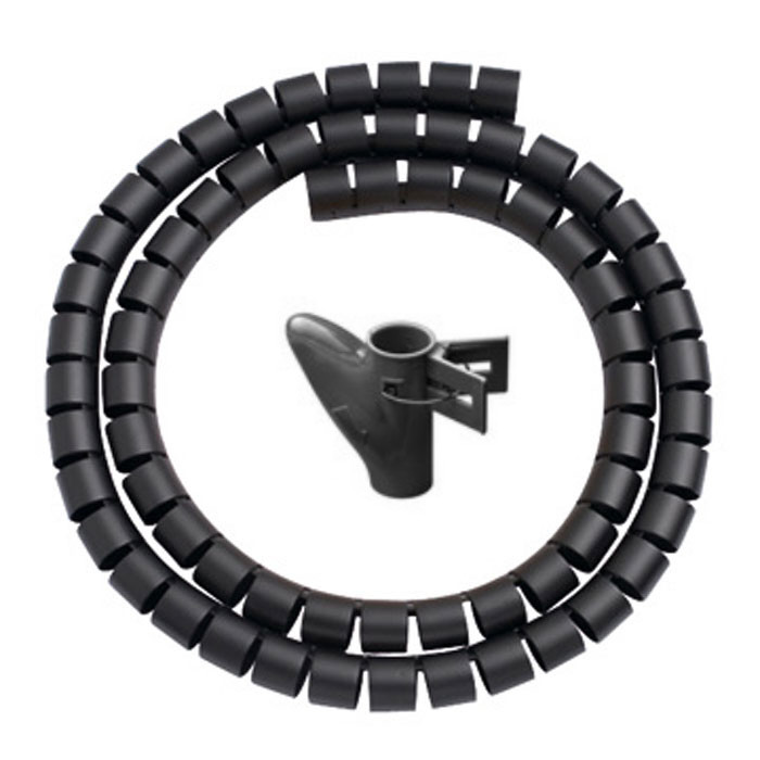 Avvolgi Cavo Copricavi Nascondi Cavi Flessibile Spirale 1.8 Metri Linq 9003