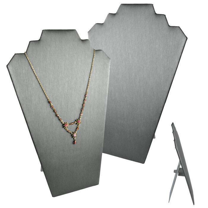 Set of 6 Jewelry Easel Stand Jewelry Display Easels Leatherette Necklace Display