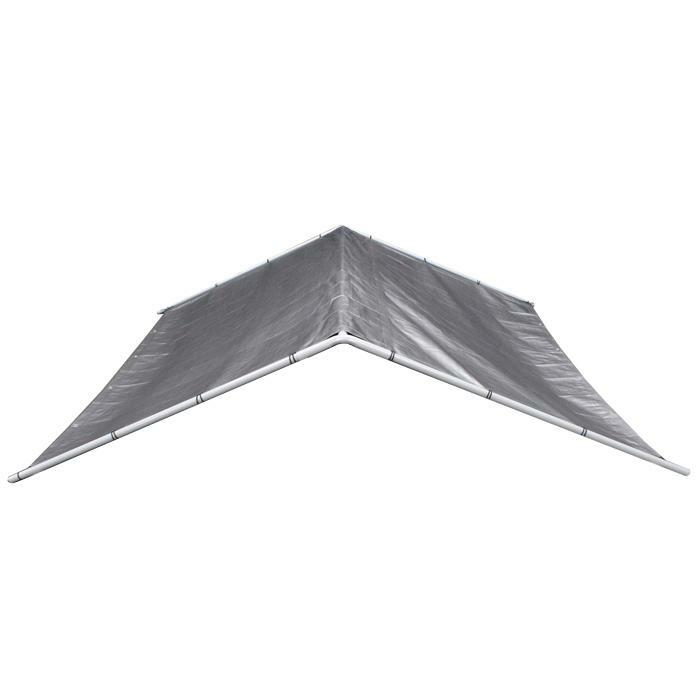 Outdoor Dog Kennel Cover Cage 10 x 10 ft Large Roof Pet House Steel Shade Fence