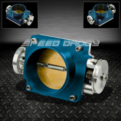 УНИВЕРСАЛЬНЫЙ ПРИВАРНОЙ КОРПУС ДРОССЕЛЬНОЙ ЗАСЛОНКИ ИЗ ЛИТОГО АЛЮМИНИЯ С ЧПУ С ВЫСОКИМ РАСХОДОМ ВОЗДУХА 80 ММ СИНЕГО ЦВЕТА