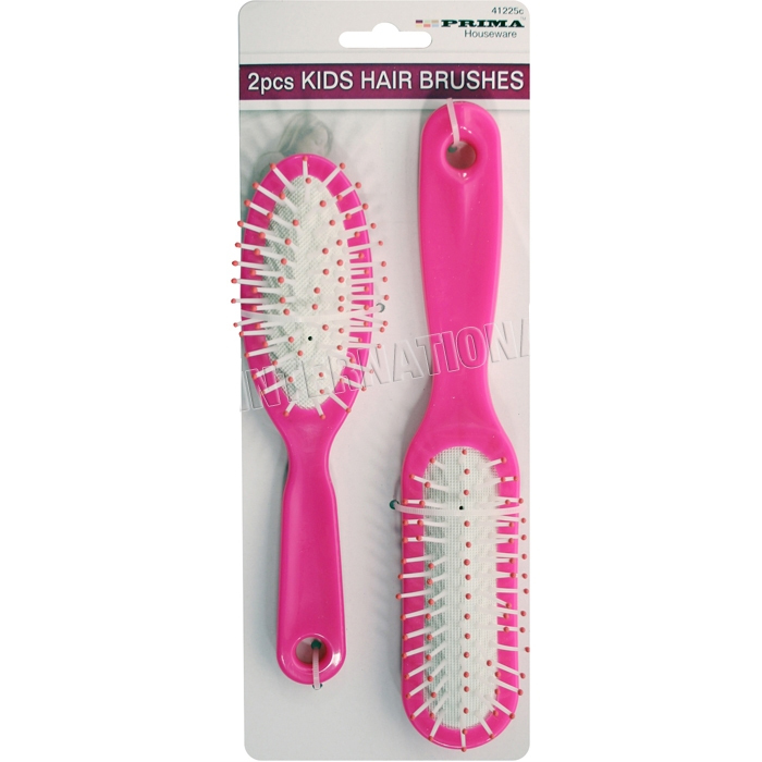 2pc Hair Brush Style Tangle Cushion Comb Kids Massage Soft
