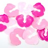 (19,92 € / 100 g) Konfetti XL, Babyfüße rosa Babyshower Dekoration