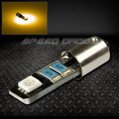2SMD 2 5050 SMD LED T10 BA9S/T4W CANBUS ЯНТАРНАЯ ВНУТРЕННЯЯ ЛАМПА НАКАЛИВАНИЯ С КУПОЛОМ 12V