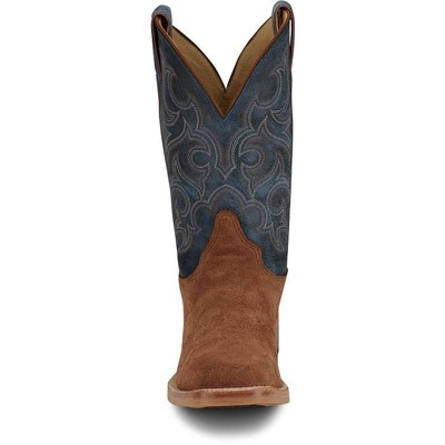 JUSTIN BOOTS JUSTIN MEN'S BR385 FERGUS 11" GOLDEN OAK (BROWN) MEDIUM SQUARE TOE WESTERN BOOTS