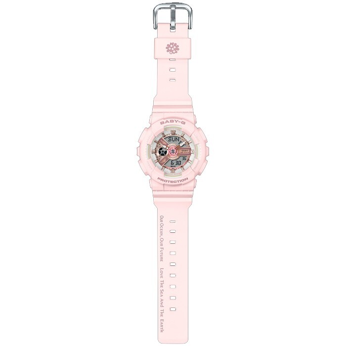 Pre-owned Casio Baby-g Ba-110aq-4a Aqua Planet Joint Limited Edition Watch【taiwan】