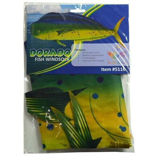 48" MAHI MAHI Dorado fish windsock garden décor – In the Breeze ITB-5116