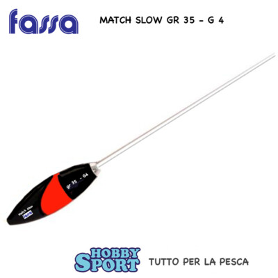 3 BOMBARDE FASSA MATCH SLOW  35 GR  AFF 4  SERIE ROSSA PESCA TROTA LAGO