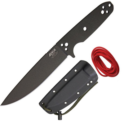 EKA RTG - 1 Fixed Knife 5.75'' Blade Black 1095HC Steel One Piece Contruction